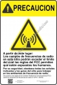 12x18 RF CAUTION SPANISH Sign
