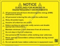 8.5x11 LAMINATED RF SITE GUIDELINE Placard