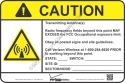 8x12 NEW VERIZON RF CAUTION Sign