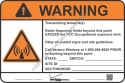 8x12 NEW VERIZON RF WARNING Sign