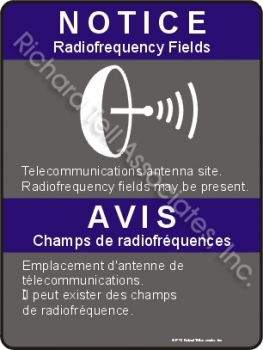 18x24 CANADIAN RF NOTICE Sign